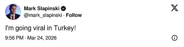 X'teki konsept hesapların da kendisini paylaşmasının ardından "Türkiye'de viral oldum" demeyi de ihmal etmedi.