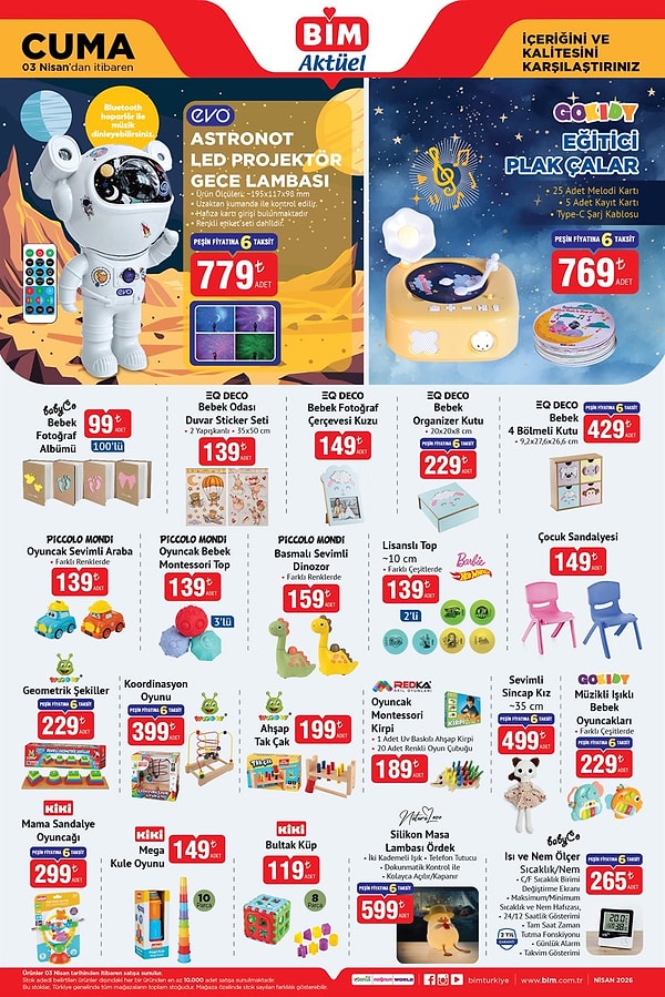 Astronot Led Projektör Gece Lambası 779 TL