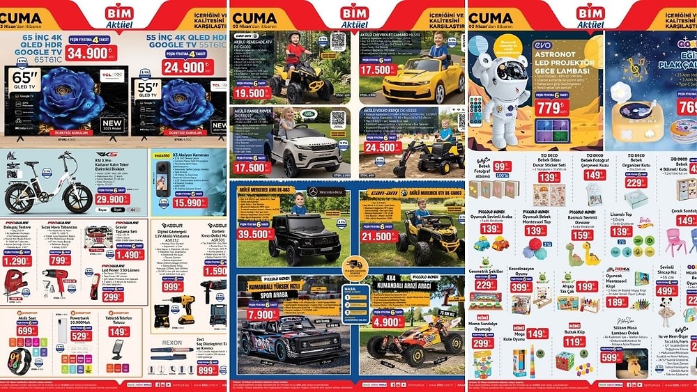 BİM'e Akülü Volvo Kepçe Geliyor! 3 Nisan 2026 BİM Aktüel Kataloğu