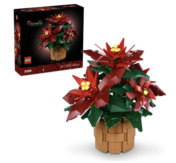 Asla solmayan çiçekler: LEGO Botanicals Ponsetya!