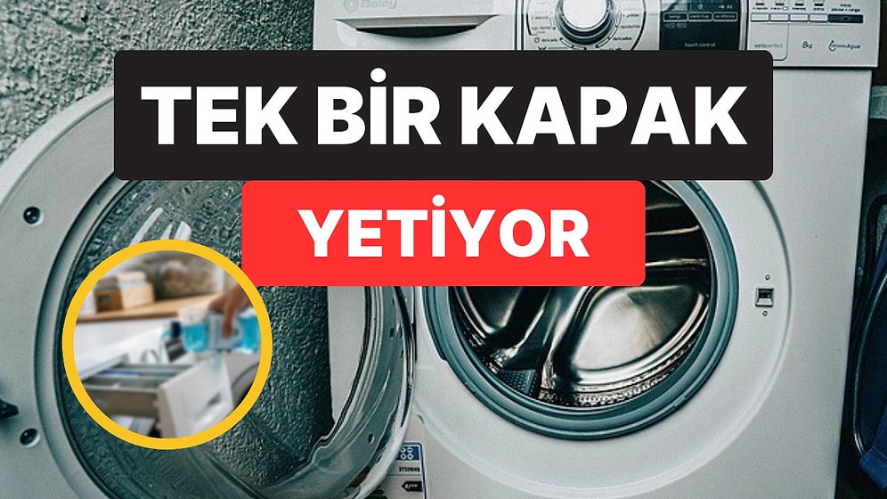 Bir Kapak Yetiyor: Çamaşır Makinesindeki Küf Kokusunu Anında Geçiren Yöntem