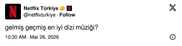 Netflix zaman zaman X kullanıcılarına yönelttiği sorularla keşfetin gündemini belirliyor.
