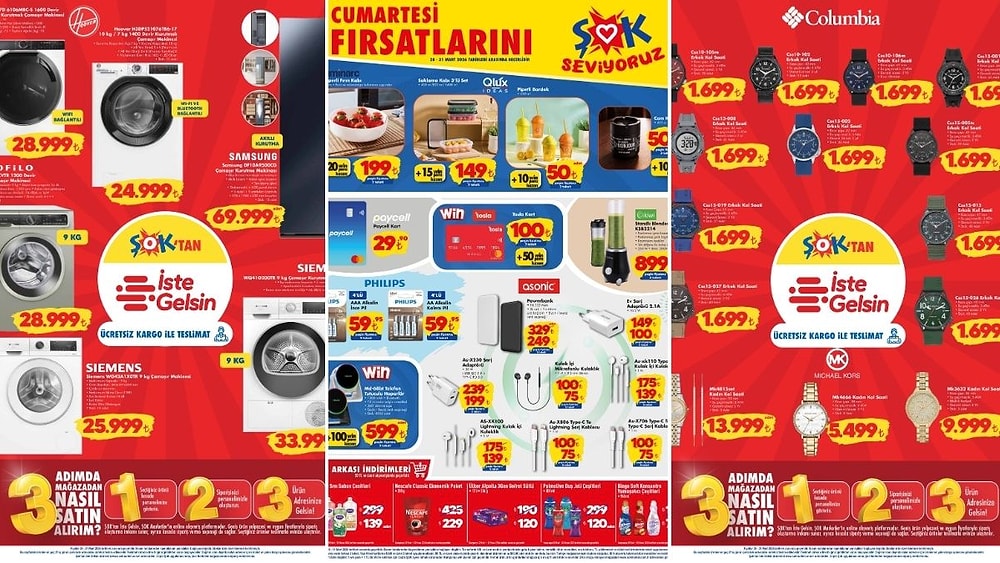 ŞOK'a Çamaşır Kurutma Makinesi Geliyor! 28 Mart 2026 ŞOK Aktüel Ürünler Kataloğu