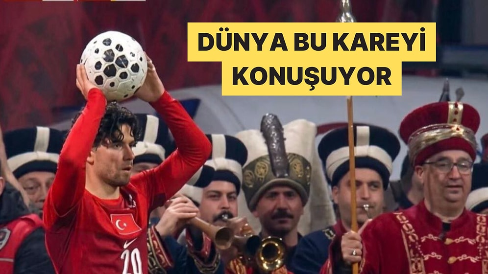 Ferdi Kadıoğlu'nun Mehter Takımı Önüne Taç Atması Dünya Çapında Viral Oldu