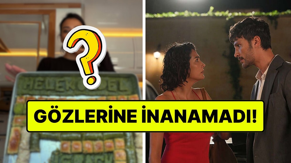 Halef Seyircisi, Melek'in Boşanmasının Ardından Aybüke Pusat'a Baklava Gönderdi