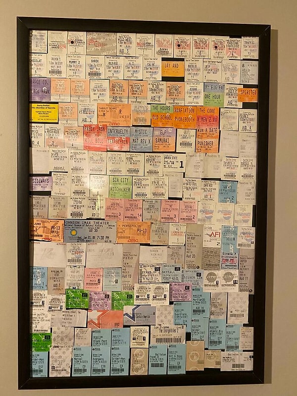 12. 20 yılı aşkın sinema bileti koleksiyonu ile kapanışı yapalım 👋