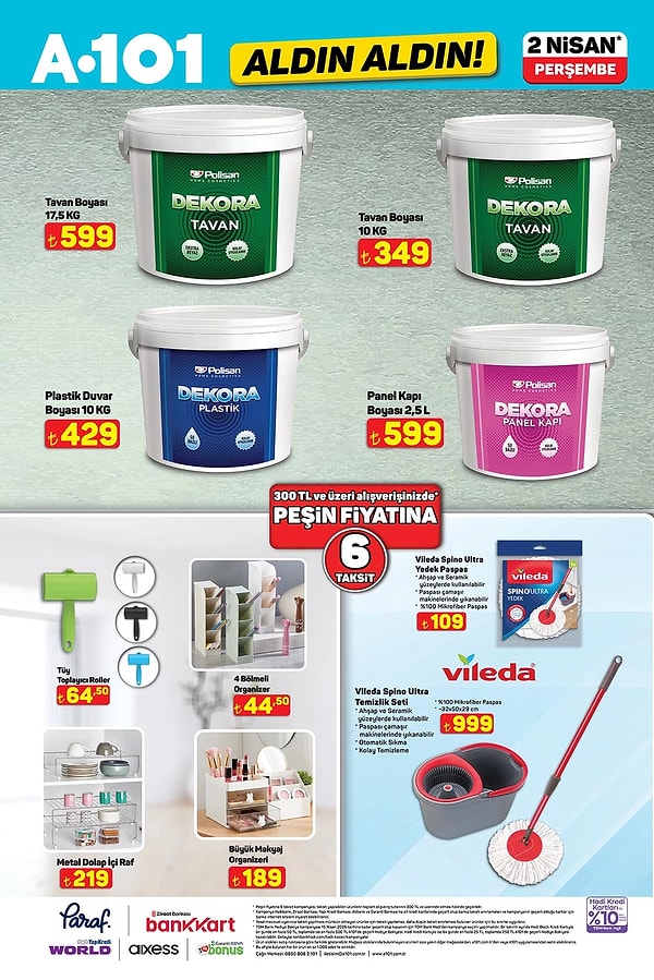 Vileda Spino Ultra Temizlik Seti 999 TL