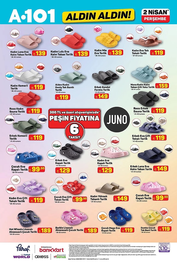 Juno Terlik Çeşitleri