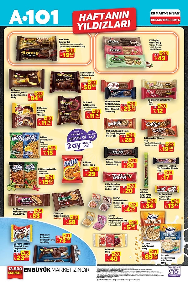 Eti Lifalif Yulaf Ezmesi 500 gr 69,50 TL