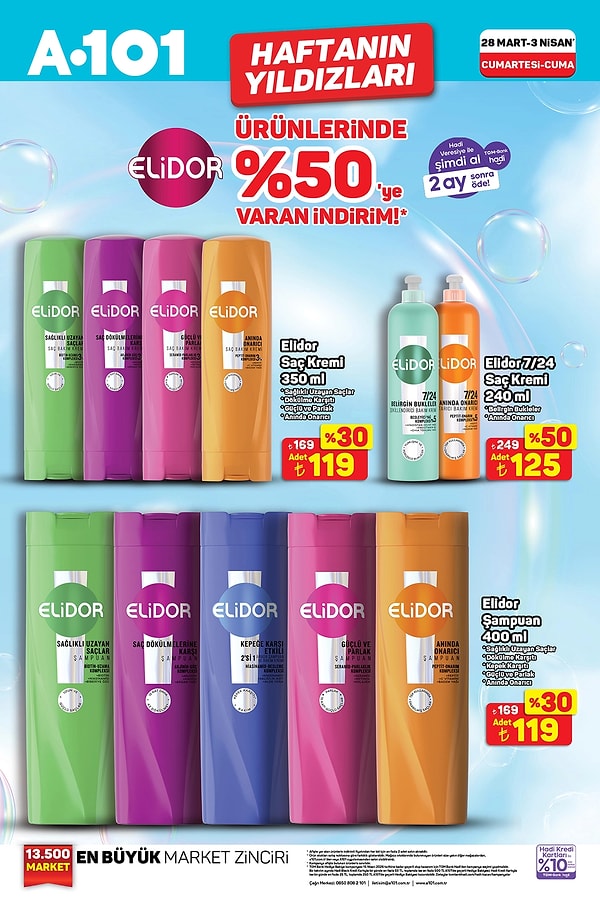 Elidor Ürünlerinde %50'ye Varan İndirim👇🏽