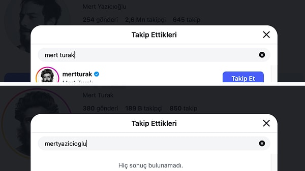Kızıl Goncalar'ın Naim'i Mert Turak, Mert Yazıcıoğlu'nu takipten çıktı.