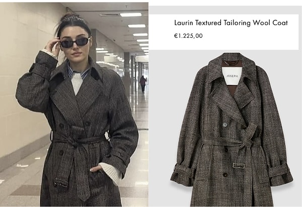 Hande Erçel’in ifade vermeye geldiği sırada giydiği kaban da sosyal medyada ayrı bir gündem oldu.