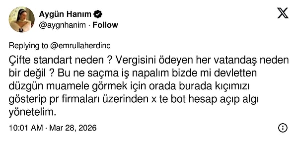 O tweet'leri şöyle bırakalım: