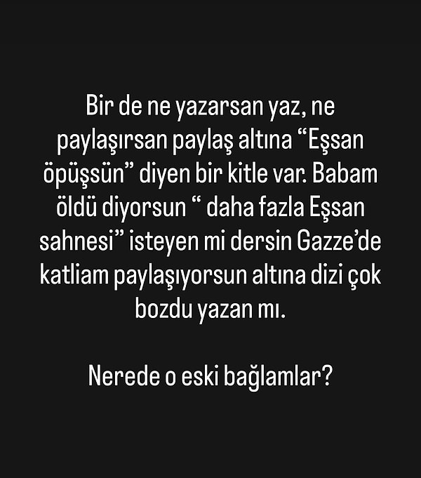 Başrol Çağatay Ulusoy'un senaryosuna katkı sağladığı iddia edilen dizide, senaristten izleyicilere sitem dolu paylaşım geldi.