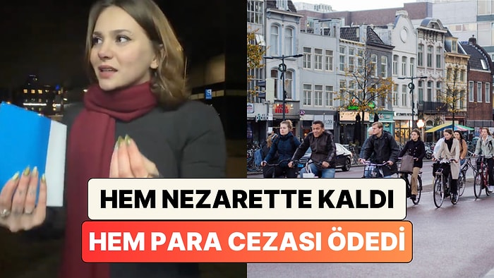 Hollanda'da Bisiklet Sürerken Telefona Baktığı İçin Nezarete Atılan Türk Bir de Para Cezası Ödedi
