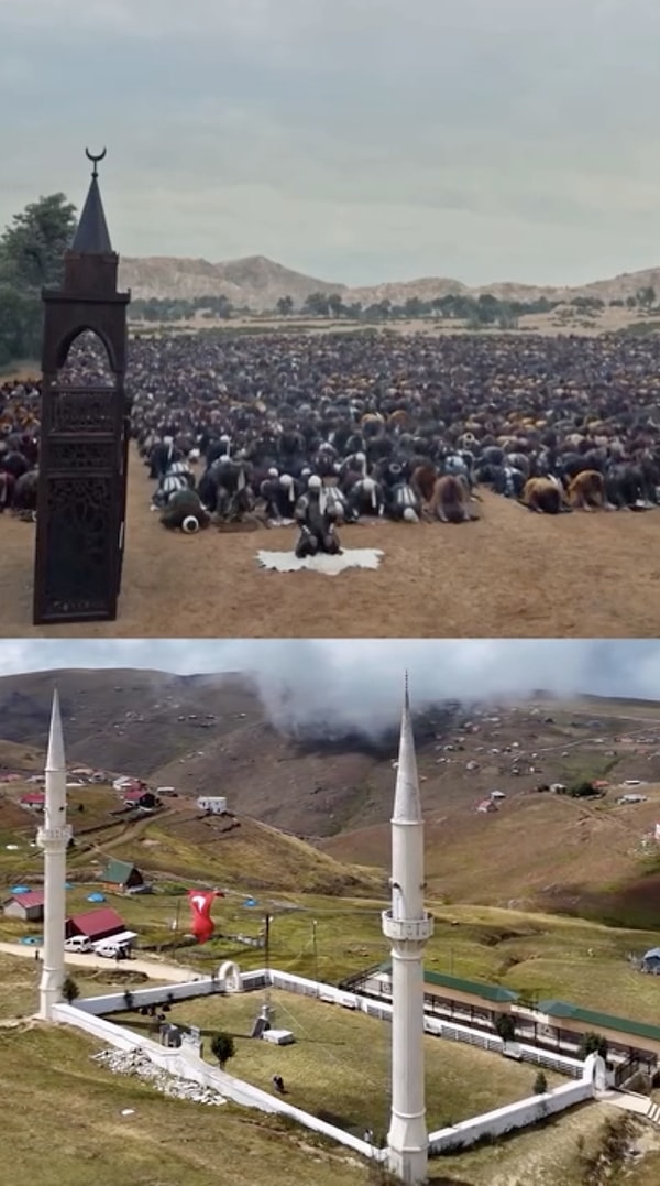 Gümüşhane’de bulunan Kadırga Yaylası Camii, çatısı olmayan, sadece etrafı çevrili ve iki minaresi bulunan yapısıyla Türkiye’nin ve dünyanın en ilginç mimari yapılarından biri olarak biliniyor.