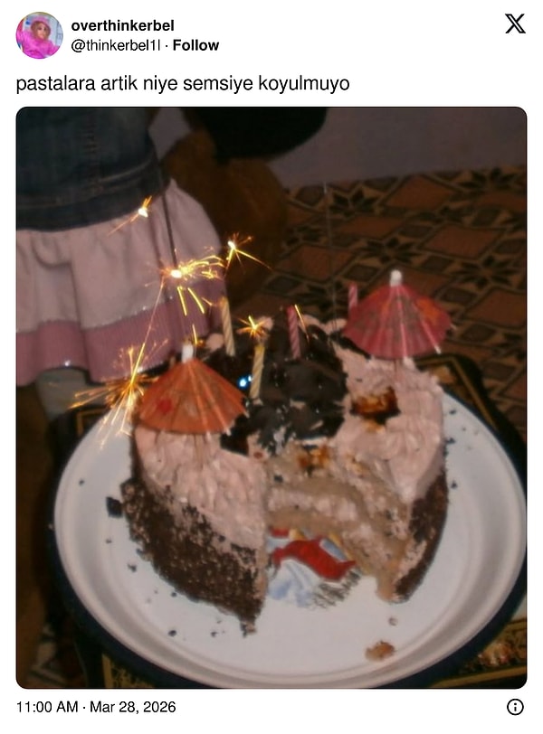 Nostaljlik hissediyor.