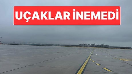 Sabiha Gökçen Havalimanı’na Yağmur Nedeniyle Uçaklar İnemedi