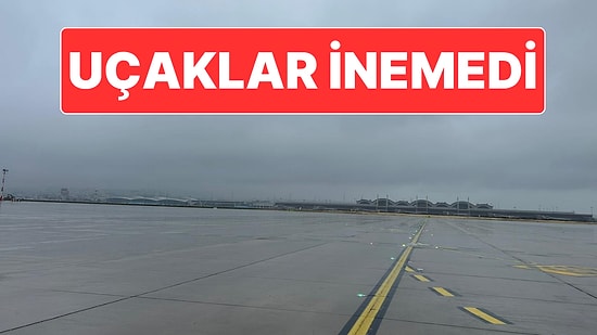 Sabiha Gökçen Havalimanı’na Yağmur Nedeniyle Uçaklar İnemedi