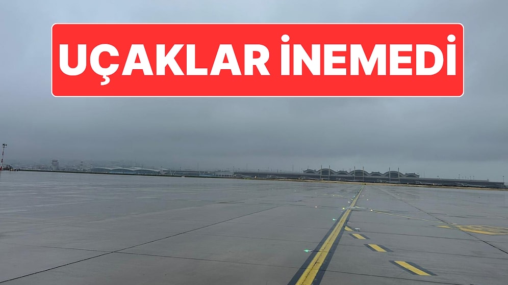 Sabiha Gökçen Havalimanı’na Yağmur Nedeniyle Uçaklar İnemedi