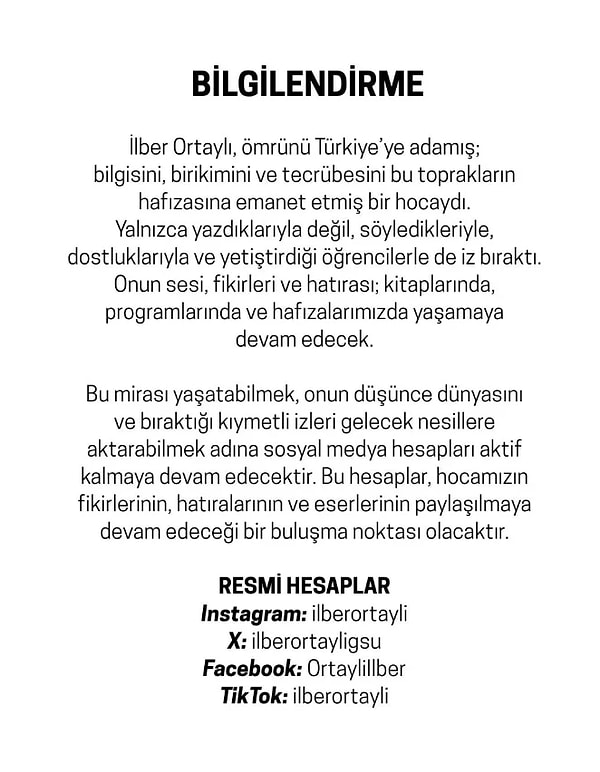 Konuya ilişkin yayımlanan resmi açıklama şöyle: