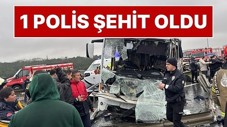 İstanbul'da Polis Servisinin de Karıştığı Zincirleme Kaza Oldu: 1 Polis Şehit Oldu!