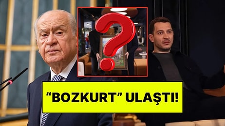 Devlet Bahçeli’nin Yeraltı Dizisinin Ekibine Gönderdiği Bozkurt Tablosu Sete Ulaştı