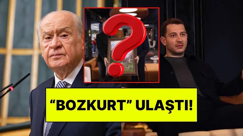 Devlet Bahçeli’nin Yeraltı Dizisinin Ekibine Gönderdiği Bozkurt Tablosu Sete Ulaştı