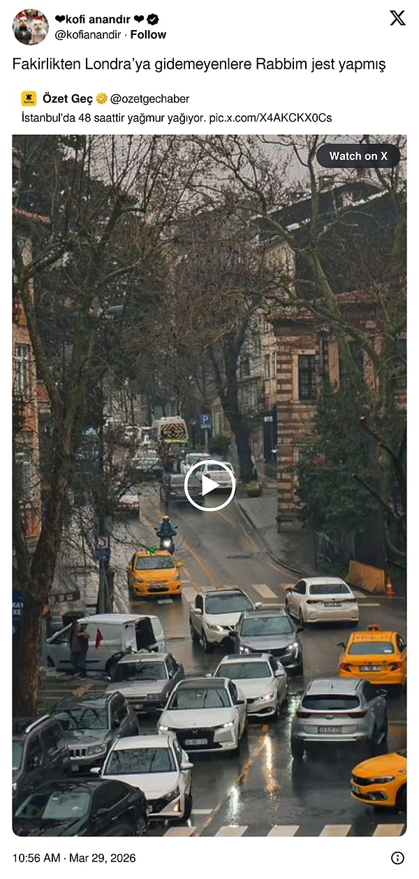 İstanbul'da etkili olan yağmur, 48 saati de aştı ve tam 72 saate ulaştı.