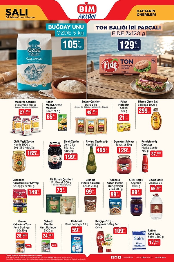 Özde Buğday Unu 5 kg 105 TL