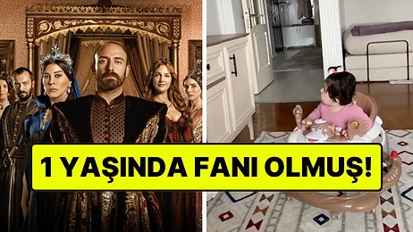 Muhteşem Yüzyıl Başlayınca Koşarak Salona Gelen Bebek Gündem Oldu