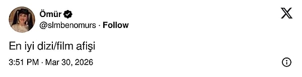 X platformunda son günlerde diziler için birçok başlık açılıyor ve dizilerdeki enler konuşuluyor.