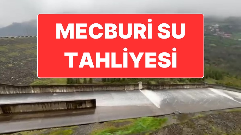 Kocaeli’nde Tam Kapasiteye Ulaşan Barajdan Mecburi Su Tahliyesi Yapıldı