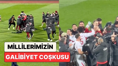 Milli Takımımız Yıllar Sonra Gelen Başarıyı Sahada Büyük Bir Coşkuyla Kutladı