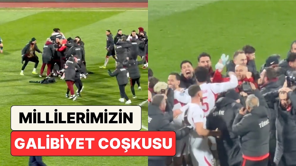 Milli Takımımız Yıllar Sonra Gelen Başarıyı Sahada Büyük Bir Coşkuyla Kutladı