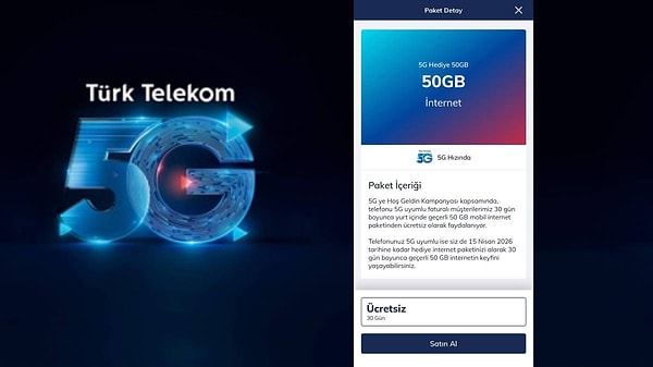 Türk Telekom 50 GB Bedava İnternet Nasıl Alınır?
