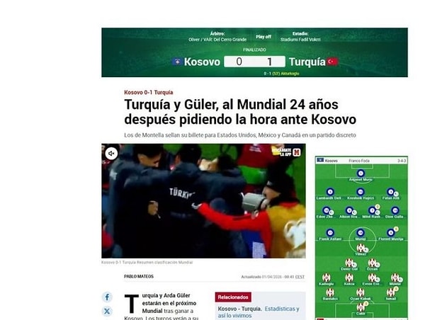 Marca; Türkiye ve Güler, Kosova karşısında son anları zorlanarak geçirse de 24 yıl sonra Dünya Kupası'na gidiyor.