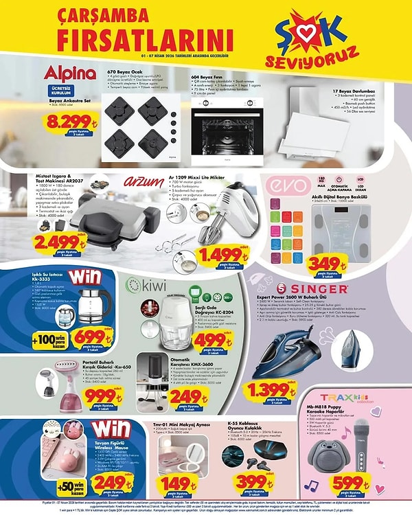 Alpina Beyaz Ankastre Set 8.299 TL