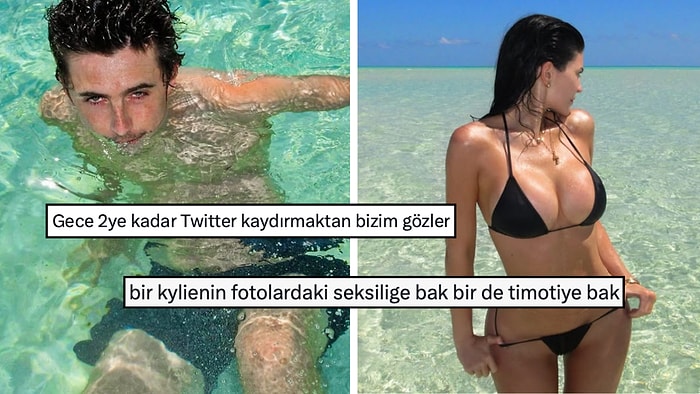 Kylie Jenner ve Timothee Chalamet'in Tatil Pozları X'te Goygoy Tufanı Estirdi!