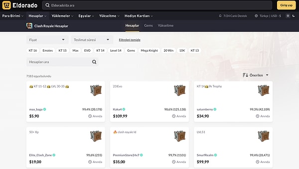 Clash Royale Heroes sistemi