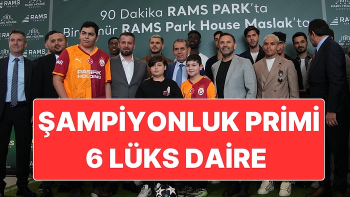 Galatasaray’da Şampiyonluk Primi Olarak Futbolculara Çekilişle 6 Daire Verilecek