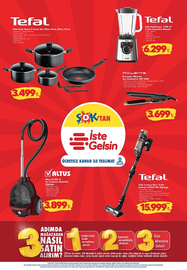 Tefal Dark Stone 9 Parça Set 3.499 TL