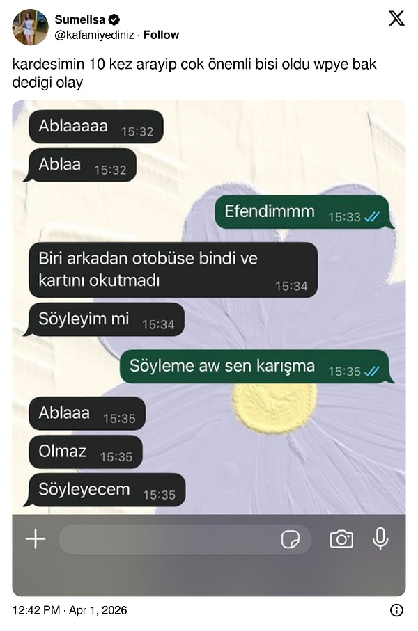 Onun için önemlidir.