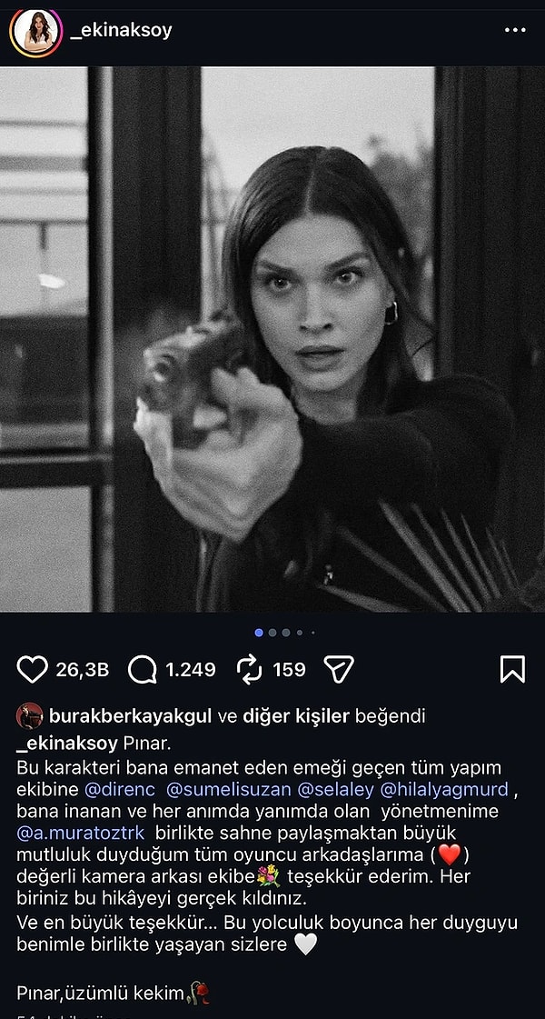 Paşa karakterinin partneri olan Pınar ölerek Yeraltı’ndan ayrıldı.