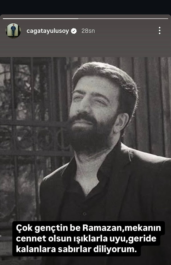 Eşref Rüya'nın başrol oyuncuları Çağatay Ulusoy ve Demet Özdemir yaptıkları paylaşımlarla oyuncuya veda ettiler.