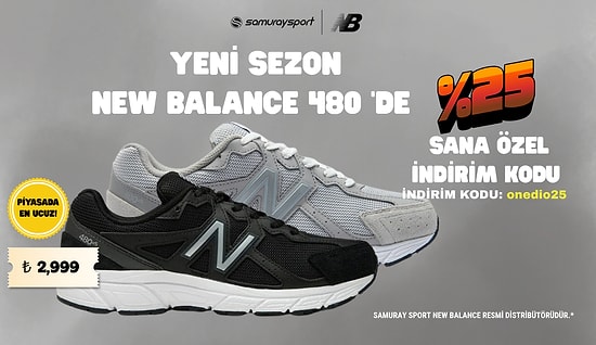 New Balance 480 Onedio25 Kodu İle %25 İndirimli! En Uygun Fiyat!