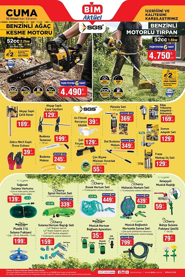 Benzinli Ağaç Kesme Motoru 4.490 TL