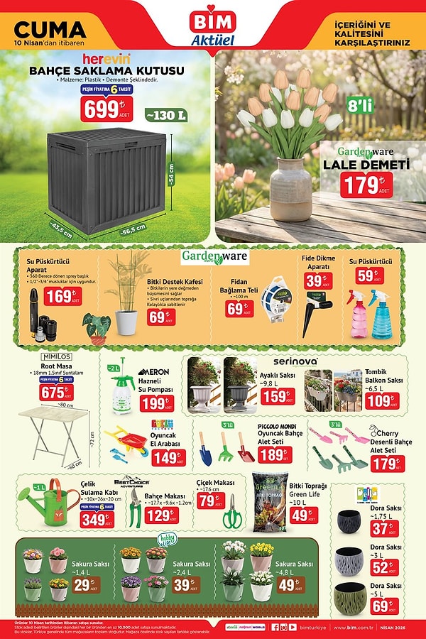 Bahçe Saklama Kutusu 699 TL