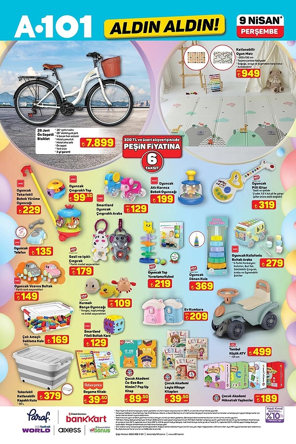 26 Jant Ön Sepetli Bisiklet 7.899 TL