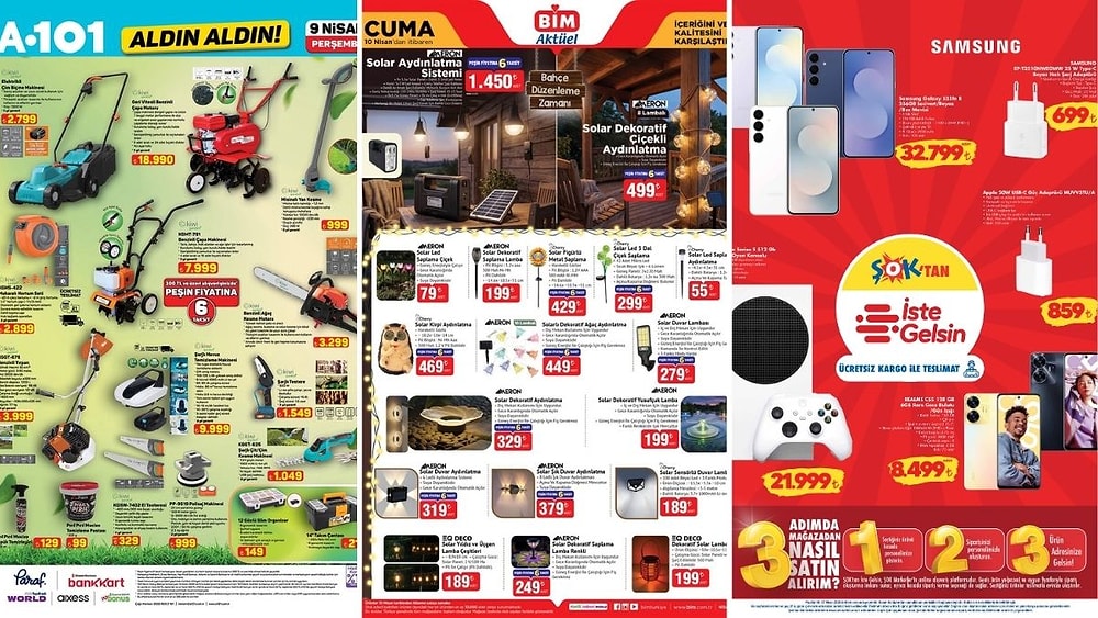 İndirim Günleri Başlıyor! 4 - 10 Nisan Haftasında A101 ve BİM Aktüel Ürünler Listesinde Ne Var?